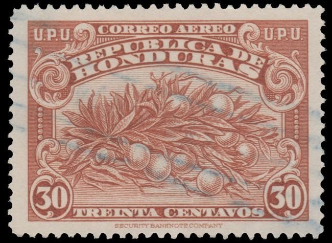 HONDURAS AIRMAIL STAMP 1943. SCOTT: C137. USED. # 1