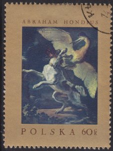 Poland 1553 Dog Fighting Heron 1967