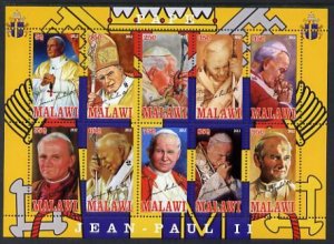 MALAWI - 2012 - Pope John Paul II #2 - Perf 10v Sheet - MNH - Private Issue