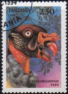 Tanzania 1284 - Cto - 250sh King Vulture (1994) (cv $1.80)