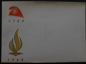 FRANCE : 1989. Beautiful Official Joint Issue Folder with France S/S & U.N. S/S.