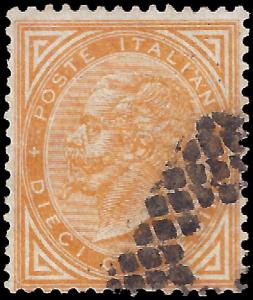 Italy 1863 Sc 24-33 less 28 used vg-vf