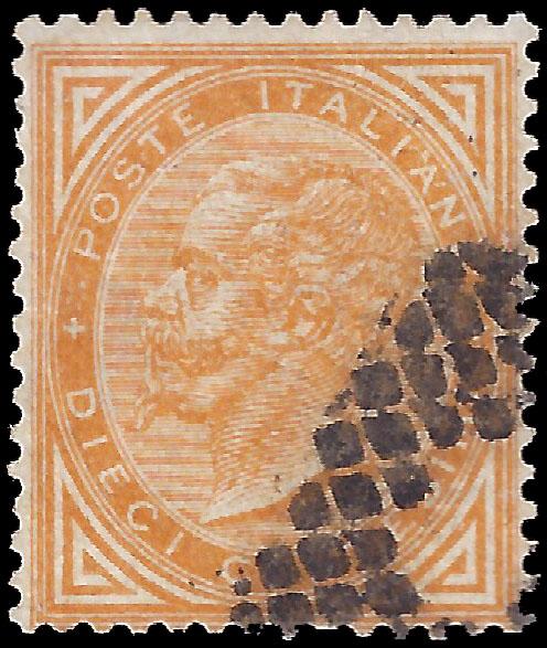 Italy 1863 Sc 24-33 less 28 used vg-vf