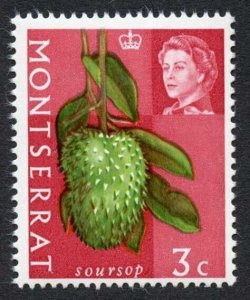 Montserrat SG215w 3c Wmk crown to Right U/M Cat 25 pounds