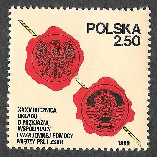 Poland SC 2385 * Russia & Poland Treaty Of Friendship * MNH * 1980