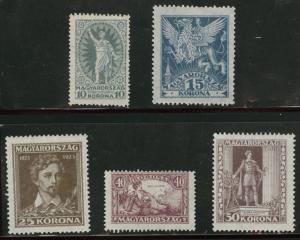 HUNGARY Scott B72-6 MH* 1923 Semi-Postal set CV$4