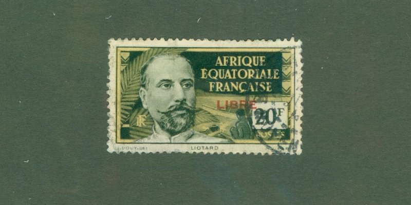 FRENCH EQUATORIAL AFRICA 124 USED CV $4.00 BIN $2.00