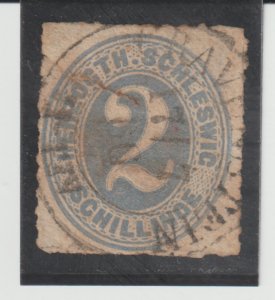 Germany-Schleswig-Holstein Scott #13 Used  no  thin CV.$60.