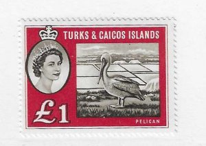 Turks & Caicos Sc #135  1 pound value NH VF
