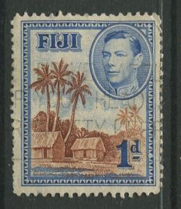 Fiji - Scott 118 - KGVI - Definitive - 1938 - Used - Single 1d Stamp