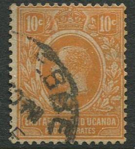 East Africa & Uganda - Scott 43 - KGV Definitive -1912 - Used -Single 10c Stamp