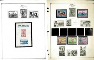 Haiti 1886-1969 M & U Remaindered Pages, Some Mint in Mounts