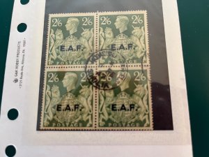 Gr. Britain E.A.F. 9 U block