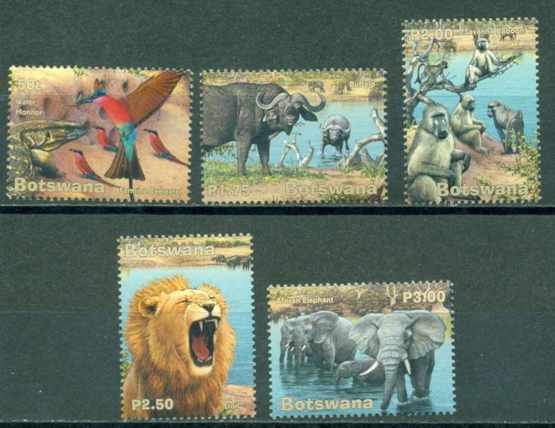 Botswana Scott #726-730 MNH Wetlands Fauna Birds CV$6+