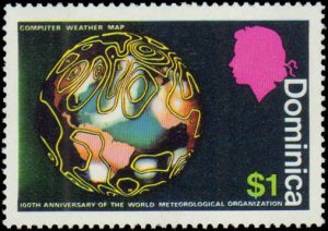 Dominica #354-360, Complete Set(7), 1973, Space, Never Hinged