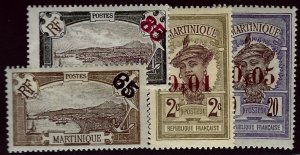 Martinique SC#112-115 Mint F-VF...Worth checking out!