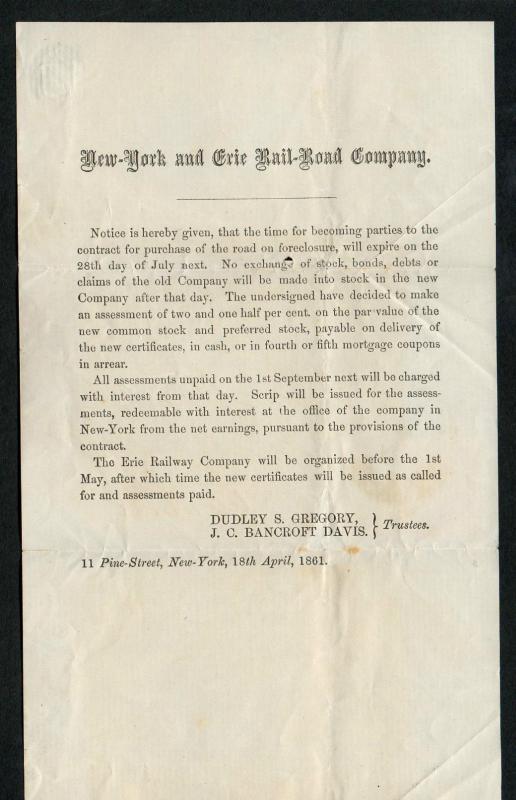 US Scott #20 Tied With NY May 4 CDS Cancel With PSE Cert, Railroad Circular