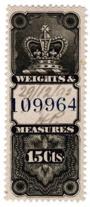 (I.B) Canada Revenue : Weights & Measures 15c 