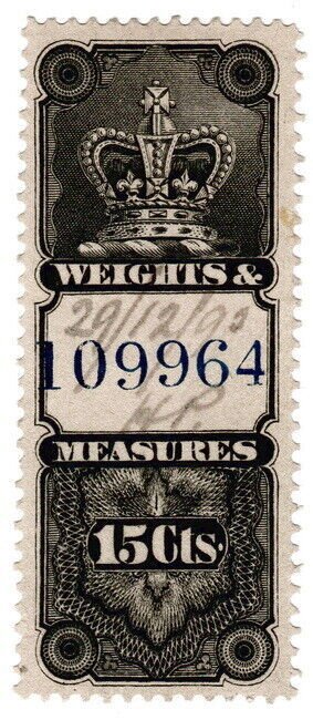 (I.B) Canada Revenue : Weights & Measures 15c