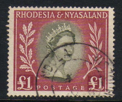 Rhodesia & Nyasaland #155 used, Queen Elizabeth II