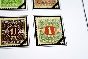 COLOR PRINTED DENMARK 1851-2010 STAMP ALBUM PAGES (186 illustrated pages)