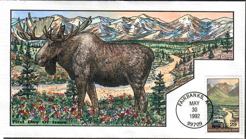 US Collins FDC SC#2635 Alaska Highway