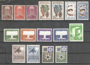 Europa CEPT 1957-1958 Collection Lot,incl.Luxembourg V$200++,VF MNH**OG (AR-1)  