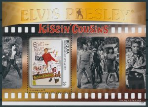 Bequia Stamps 2011 MNH Elvis Presley in Movies Kissin' Cousins People 1v S/S II