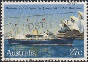 Australia #1868 1983 27c H.M.Yacht Britannia in Sydney USED-Fine-NH.