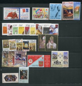 Vatican City 1374 - 1400 Stamps From 2008 MNH, Sheet is MH