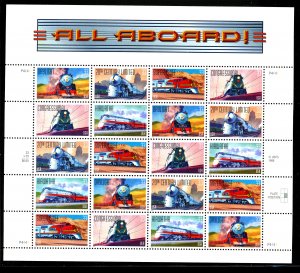 U.S. #3333-3337 FULL SHEET