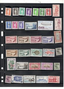 ST PIERRE & MIQUELON COLLECTION ON STOCK SHEET MINT/USED