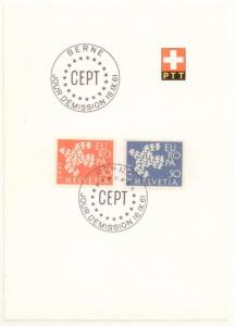 Switzerland 1961 SC# 410-11 CTO L380