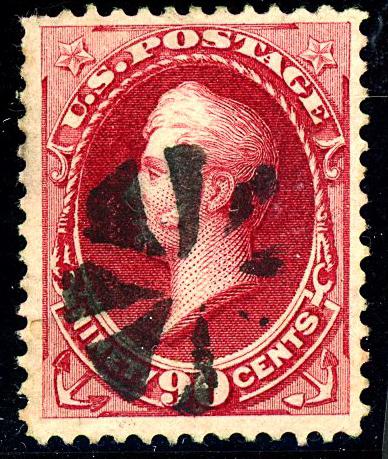 U.S. #166 Used F-VF Sht Perf Fancy  Cancel