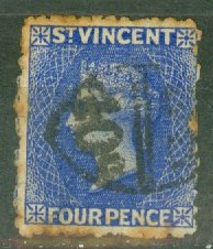 AZ: St Vincent 27 used heavy toning CV $130