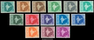 India Scott 275-288 Mint never hinged.