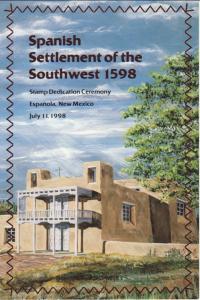 US 3220 Spanish Settlement 1998 Ceremony Program FDC