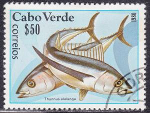 Cape Verde 410 USED 1980 Thunnus Alalunga Fish