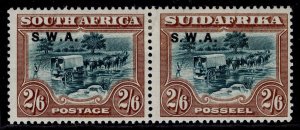 SOUTH WEST AFRICA GV SG65, 2s 6d green & brown, M MINT. Cat £45.