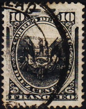 Peru. .1886 10c S.G.281 Fine Used