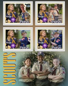 Stamps. Scouts 2024 year 1+1 sheets perforated  NEW