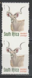 SOUTH AFRICA 1998 KUDU VERTICAL PAIR IMPERF BETWEEN MNH **  