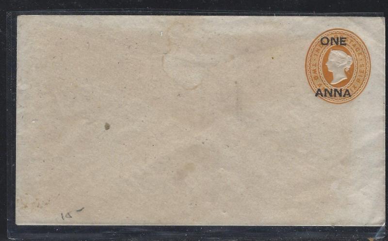 INDIA POSTAL HISTORY (P2307B)  QV PSE 1A/2A   YELLOW  UNUSED