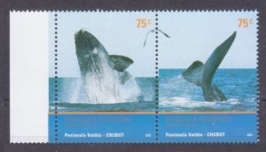 2002 Argentina 2766-2767Paar Marine fauna - Whales 2,00 €