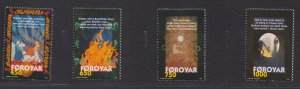 Faroe islands   #332-335   MNH  1998  Sigurd poem