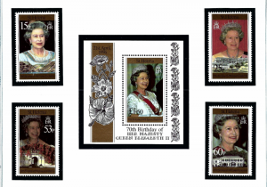 St Helena 672-76 MNH 1996 QEII 70th Birthday