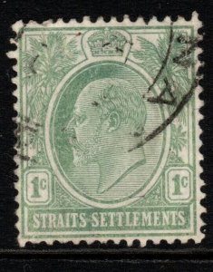 MALAYA STRAITS SETTLEMENTS SG127 1904 1c DEEP GREEN USED