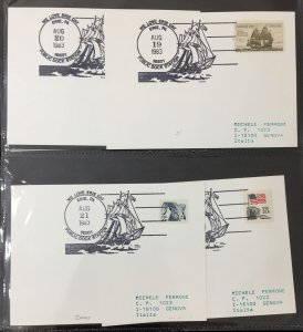 USA Ships Paquebot + SIgned Covers Cards (Apx 35) UK1258