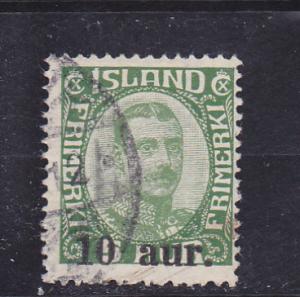 Iceland  Scott#  139  Used