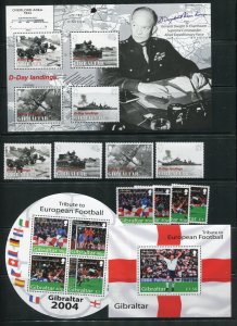 Gibraltar 960-979, 993-1004 Stamps From the Official 2004 Year Book MNH